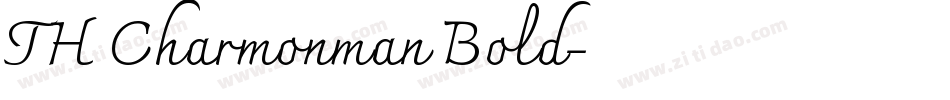 TH Charmonman Bold字体转换